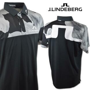 J.リンドバーグ 半袖ポロシャツ メンズ 春夏用 黒 S M L 071-21351-19の画像