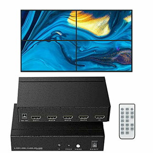 HDMIビデオウォールコントローラー 4K30HZ 2X2/2X1/3X1/4X1/1X2/1X3/1X4 HDMI video w 送料 無料の画像