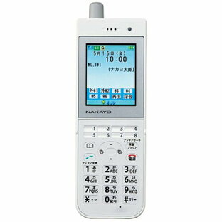 NAKAYO ナカヨ NYC-8DCLAW PHS方式マルチゾーン対応デジタルコードレス電話機A 白の画像