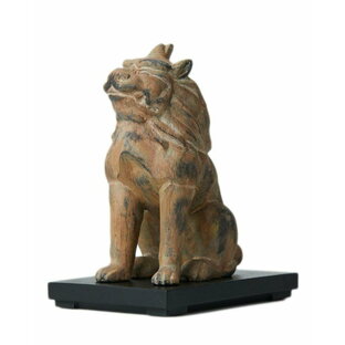 イスムTanaCOCORO[掌] WOOD 狛犬（木製：桧）＿木彫り 仏像 フィギュア 国宝 獅子 イSム(こまいぬ)tw3537の画像