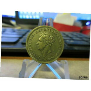 【極美品/品質保証書付】 アンティークコイン コイン 金貨 銀貨 [送料無料] 1830 GB / BHM-1394 King George IV Memorial Medal by T.W. Ingram Brass 25mmの画像