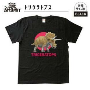 ふるさと納税 恐竜・古代生物Tシャツ トリケラトプス 035 サイズ100（キッズ・ユニセックス） 福島県いわき市の画像