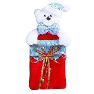 Eno(エノ） クリスマス 季節用品 子供 お菓子 キャンディ収納袋 クリスマスツリー 装飾品 可愛い 雰囲気を作れる (クマ)の画像