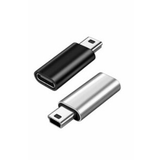 YFFSFDC USB C to ミニUSB 変換アダプタ 2個セット USB C (メス) - Mini USB(オス)アダプター USB Mの画像