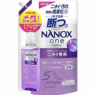 【大容量】 ＮＡＮＯＸ ｏｎｅ ナノックスワン(NANOXone) 液体 ニオイ専用 洗濯洗剤 部屋干し洗剤を超えた消臭力 高濃度コンプリートジェル 詰め替え メガジャンボ1790g パウダリーソープの香りの画像