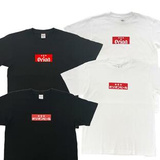 tシャツ 雑貨 沖縄 お土産 オリオンビール コラボ T-SHIRTS メンズ 綿100% オリオンオリジナルTシャツ BOXロゴの画像