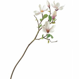 【造花】おしゃれ インテリア マグノリア 全長95cm 木蓮 モクレン 人工観葉植物 フラワーアレンジメントの画像
