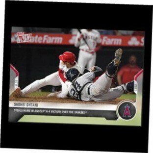 【品質保証書付】 トレーディングカード Shohei Ohtani - 2021 MLB Topps NOW Card #739 (8.31.21) - Steals Home vs Yankees 大の画像
