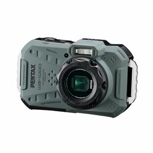 ペンタックス PENTAX WG-1000 オリーブ 本格防水デジタルカメラ 15m防水 (連続1時間) 2m耐衝撃 防塵仕様 2162の画像