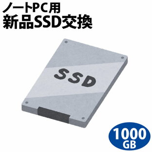 【次世代記憶装置、SSDへ換装!!】ノートパソコン専用SSD新品交換サービス1000GB/PC本体をご購入時に追加できるオプションですの画像