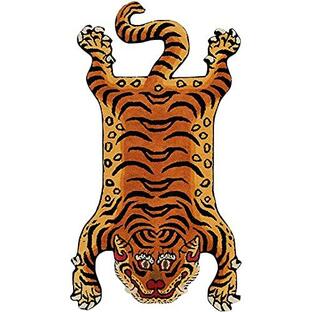 チベタンタイガーラグ スモール DETAIL Tibetan Tiger Rug [ DTTR-02 / Sサイズ ]の画像