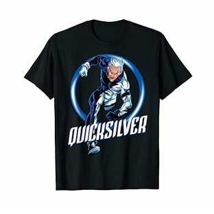 Marvel X-Men Quicksilver ダーツリングダッシュグラフィックTシャツ Tシャツの画像