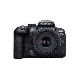 Canon キヤノン ミラーレスVlogカメラ EOS R10 RF-S18-45mm F4.5-6.3 はSTMレンズキット 24.2万画素 4K動画 DIGIC Xイメージプロセッサー 高速撮影 被写体追跡の画像