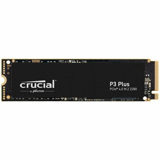 Crucial CT1000P3PSSD8JP NVMe M.2 SSD「P3 Plus」シリーズ PCI-Express 4.0(x4)接続 1TBの画像
