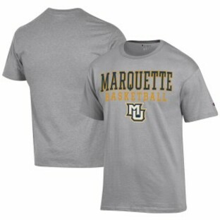 チャンピオン メンズ Tシャツ トップス Marquette Golden Eagles Champion Icon Logo Basketball Jersey TShirt Grayの画像