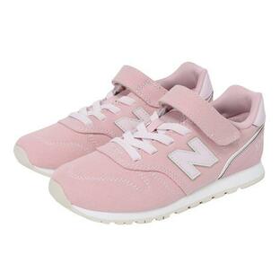 ニューバランス（new balance）（キッズ）ジュニアスニーカー 373 ピンク YV373CA2M スポーツシューズ ベルクロ ベルト付き 軽量 屈曲性 かわいい 登校 運動の画像