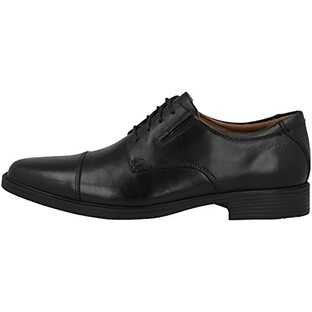 [クラークス] ビジネスシューズ 革靴 ティルデンキャップ メンズ ブラックレザー 24.0 cmの画像
