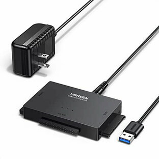 UGREEN SATA USB 変換ケーブル SATA IDE 2.5/3.5インチ SATA USB 変換アダプター USB3.2 Gen 1 USB A接続 光学ドライブ対応 10TB HDD/SSD対応 5Gbps高速転送速度 sata usbの画像