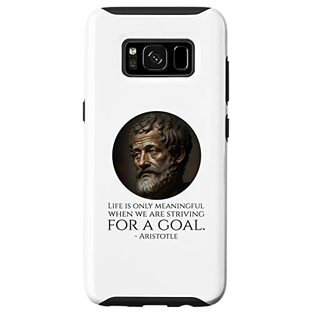 Galaxy S8 古代ギリシャ哲学 - アリストテレスの名言 - モチベーションアップ スマホケースの画像