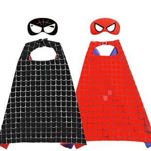 ハロウィン 衣装 子供 マント+マスク 2点セット アベンジャーズ 風 アイアンマン スパイダーマン 風 子供 子ども用 人気 コスプレ 仮装 コスチュームの画像