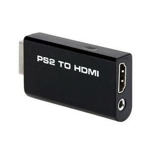 PS2 HDMI 変換 アダプタ ブラック コンバーター PlayStation2 プレステ2 簡単接続 ゲーム ((Sの画像