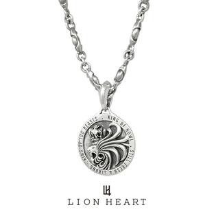 ライオンハート HOWL ロイヤル メダル ネックレス シルバー925 ファングチェーン 1NE310A0SV LION HEART シルバーネックレス コインの画像