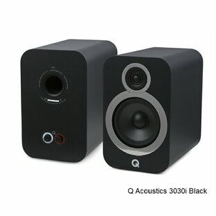Q Acoustics【キューアコースティックス】3030i ブラック パッシブスピーカー1ペア ブックシェルフ【正規品・新品】の画像