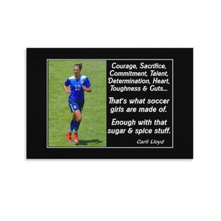 Carli Lloyd Toughness & Guts Soccer Sports Motivational Posters HD Postersの画像