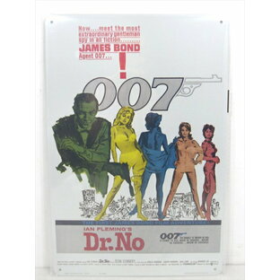◎【007 ドクター・ノオ/007 Dr. No】『 007は殺しの番号 ポスター柄 / ブリキ看板 プレート 』ティンパネル 看板 インテリア ブリキプレート 映画 Movie ショーン・コネリー ジェームズ・ボンド ディスプレイ アメリカ雑貨 アメ雑 雑貨の画像
