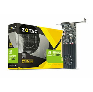 ZOTAC GeForce GT 1030 2GB GDDR5 64-bit PCIe 3.0 DirectX 12 HDCP レディロープロファイルビデオカード ZT-P10300A-10Lの画像