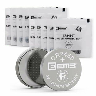 EEMB 10パックCR 2450電池3 Vリチウム電池2450ボタンコイン電池DL 2450、ECR 2450、BR 2450は、時計、茶灯、還願ろうそく、警報システム、自動車キーボックス、リモコン、計算機、おもちゃ、ゲーの画像