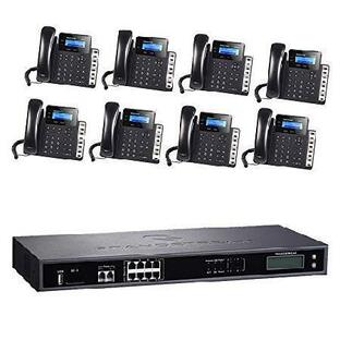 Grandstream GXP1628 IP Phone 8ユニット + UCM6208 8ポート IP PBX ギガビットの画像