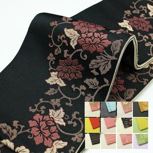 半幅帯 細帯 リバーシブル ４ｍ 小紋 浴衣に シンプル 送料無料 16種類 粋 日本製 ポリエステルの画像
