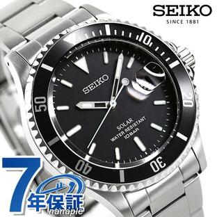 セイコー 限定モデル 日本製 ソーラー メンズ 腕時計 ブランド SZEV011 SEIKO ブラック 父の日 プレゼント 実用的の画像