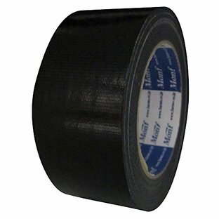 古藤工業 Monf No.890 カラー布粘着テープ 黒 厚0.22mm×幅50mm×長さ25mの画像