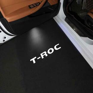 LEDカードアゴーストランプ ロゴ付きプロジェクターライト vw T-ROC troc t用アクセサリー2014 2015 2016 2017 2018 2019 2020 2021 2022 2023の画像