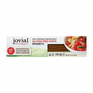 【送料無料】100％ オーガニック 玄米 グルテンフリー パスタ スパゲッティ 340g ジョビアルフード 料理【Jovial Foods】100% Organic Brown Rice Gluten Free Pasta, Spaghetti 12 ozの画像