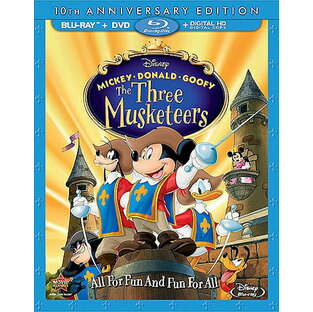 北米版Blu-ray！【ミッキー、ドナルド、グーフィーの三銃士】 Mickey Donald Goofy: Three Musketeers 10th Anniversary Edition [Blu-ray/DVD]！＜初ブルーレイ化＞の画像