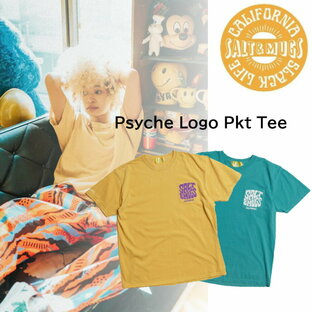 SALT&MUGS ソルトアンドマグス Tシャツ Psyche Logo Pkt Tee サイケロゴポケットティー 2024SS ※メール便発送の画像