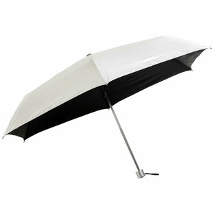 ウォーターフロント 銀行員の日傘 折り畳み シルバー (晴雨兼用/60cm)の画像