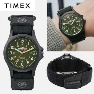 TIMEX タイメックス メンズ 腕時計 Expedition Acadia TW4B00100 カーキ グリーン 緑 ブラック カジュアル プレゼントの画像