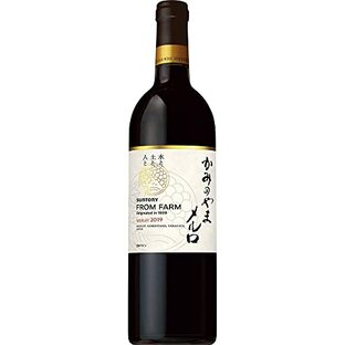 【厳選国産ぶどう100%日本ワイン】日本ワイン サントリーフロムファーム かみのやまメルロ 2019 750ml [ 赤ワイン ミディアムボディ 日本 750ml ]の画像