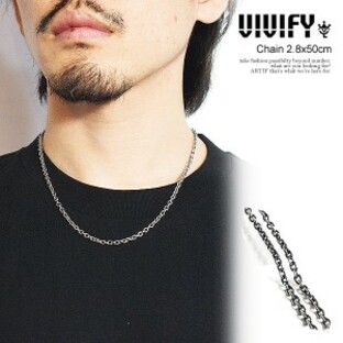 VIVIFY ビビファイ ネックレス Chain 2.8x50cm メンズ ネックレスチェーン あずきチェーンの画像