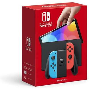 新品 ニンテンドースイッチ本体 Nintendo Switch（有機ELモデル） Joy-Con(L) ネオンブルー/(R) ネオンレッド HEG-S-KABAA 送料無料の画像