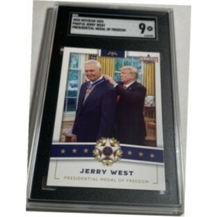 【品質保証書付】 トレーディングカード President Trump & Jerry West Decision 2020 Presidential Medal of Freedom SGC 9 トの画像