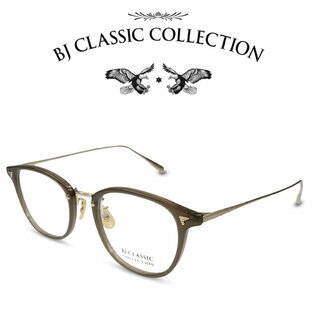 BJ CLASSIC COLLECTION COMBI COM-548NT C-152-6 ブラウン ブラウンオリーブ マットゴールド BJクラシックコレクション 度付きメガネ 伊達メガネ メンズ レディース 本格眼鏡 （お取り寄せ）の画像