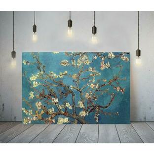 ゴッホ 花咲くアーモンドの木の枝 ポスター 高級 キャンバス フレーム 付き 絵 A1 アート パネル 北欧 海外 絵画 グッズ インテリア 4の画像