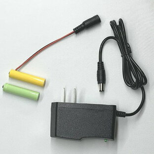 単四ダミー電池「コードde電池」ACアダプター付属 3V用（単四2本） 乾電池製品を家庭用100V電源で使える（CTG-358）の画像