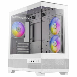 Antec CX500M RGB White RGBファン3個標準搭載のmicroATX対応ミニタワーPCケース ホワイトの画像