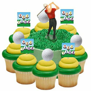 ゴルフ&ゴルファー ケーキデコレーションキット&カップケーキデコレーショントッパー Golf & Golfer Cake Decorating Kit & Cup Cake Decoration Toppersの画像